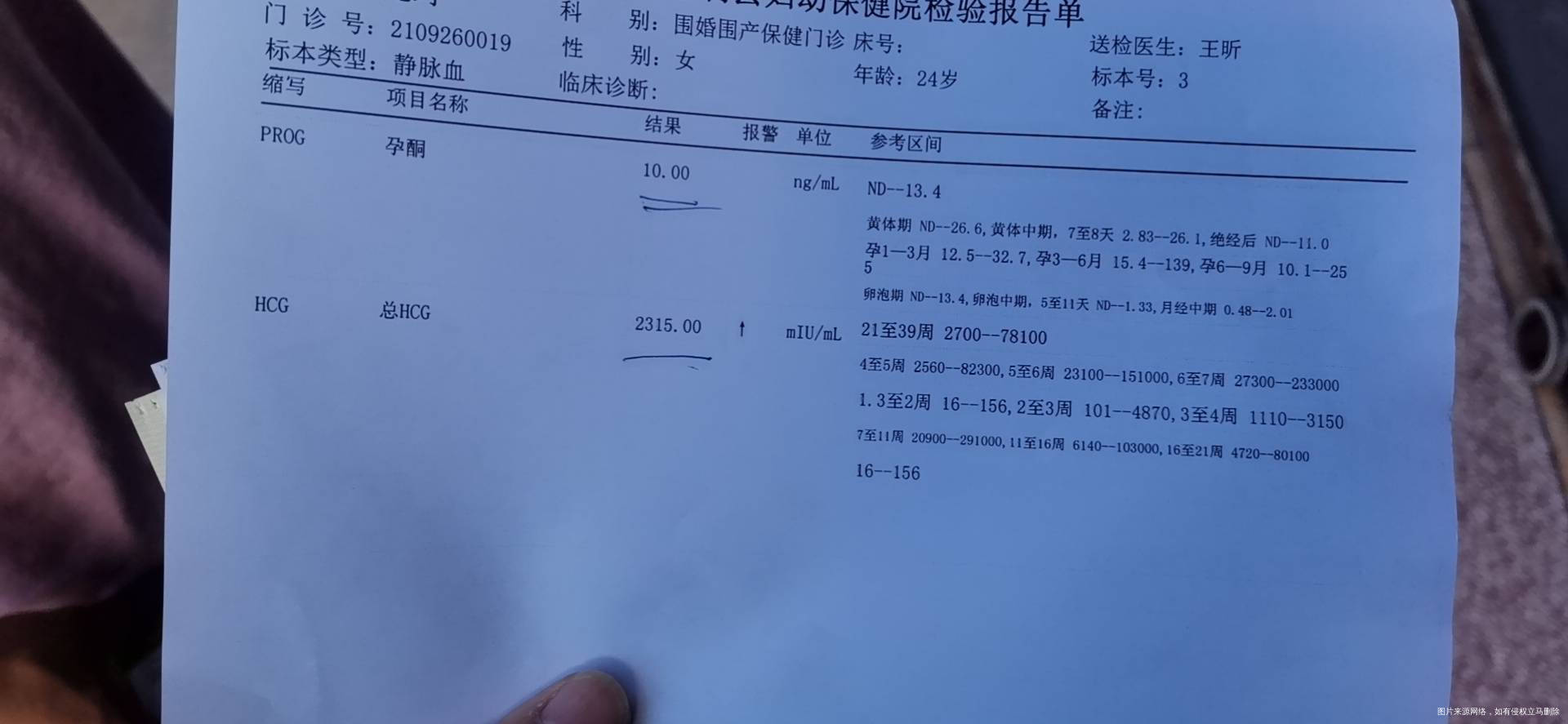 第一张图是第一次检查的数值第二张图是第二次检