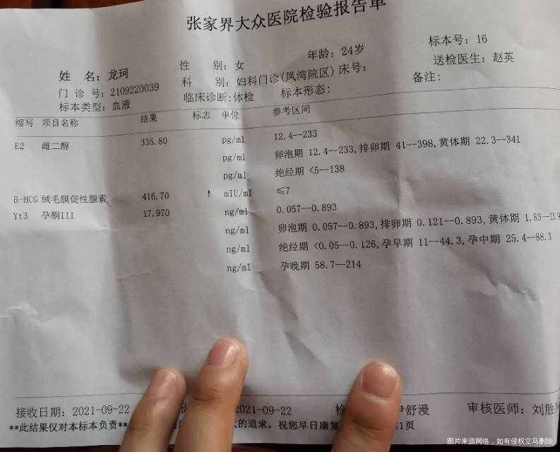 第一张图是第一次检查的数值第二张图是第二次检