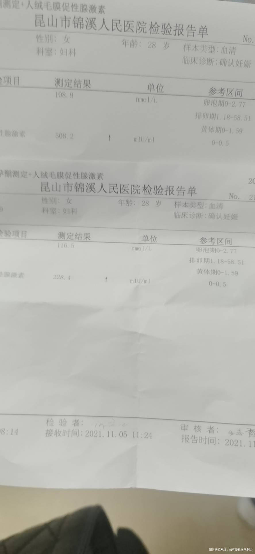 十月二号末次月经一个是十一月五号一个是十一月