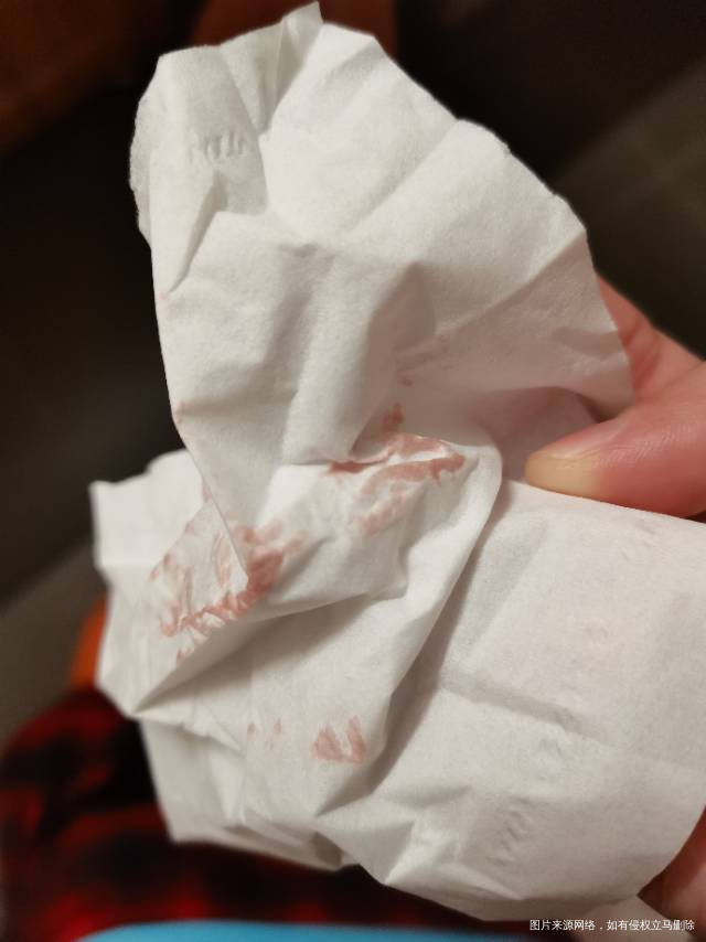 今天移植第19天刚才上厕所发现有粉红色的血怎