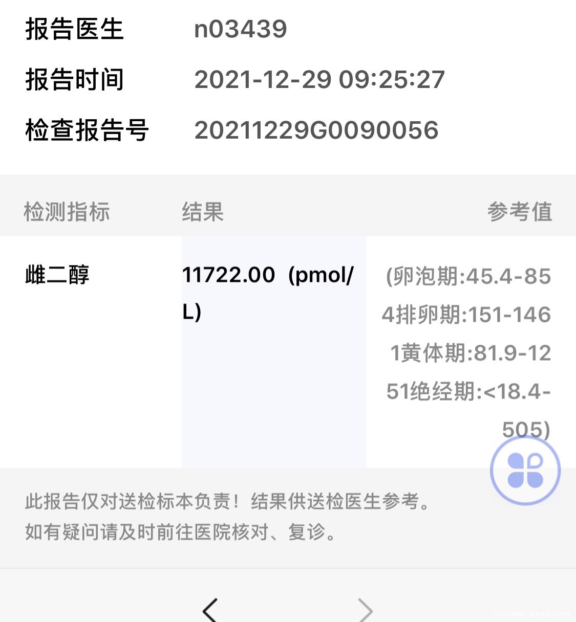 第九天和第十一天雌二醇高这么正常吗