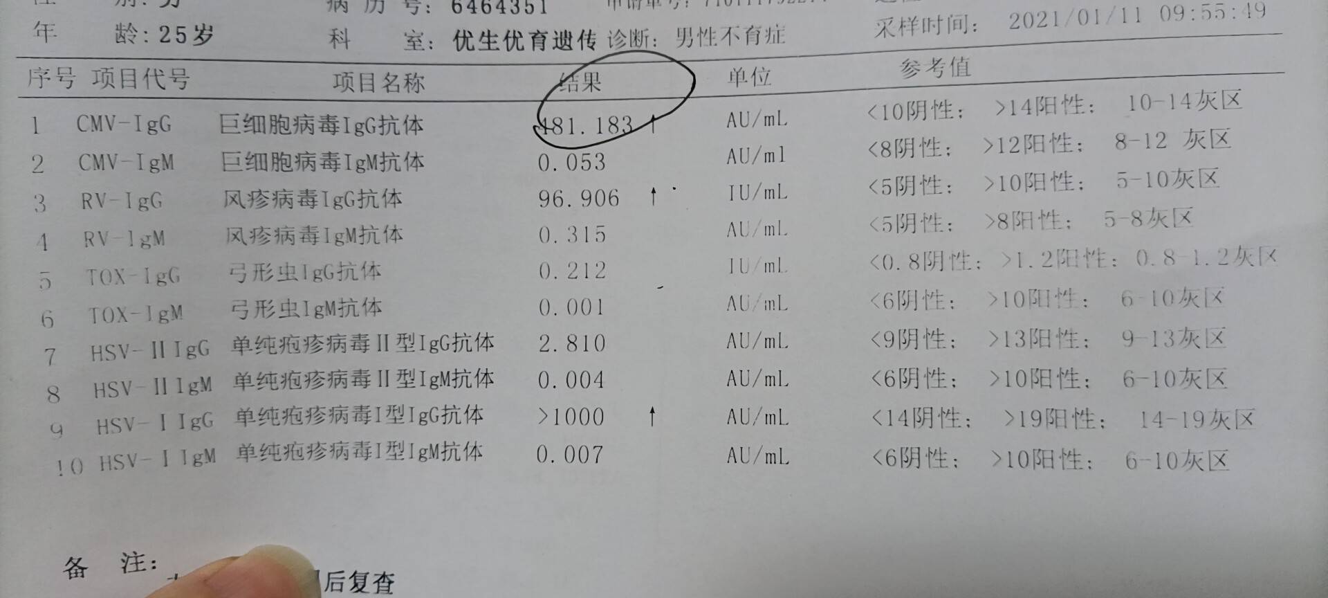 备孕做了一系列全部检查包括染色甲亢等等其他都