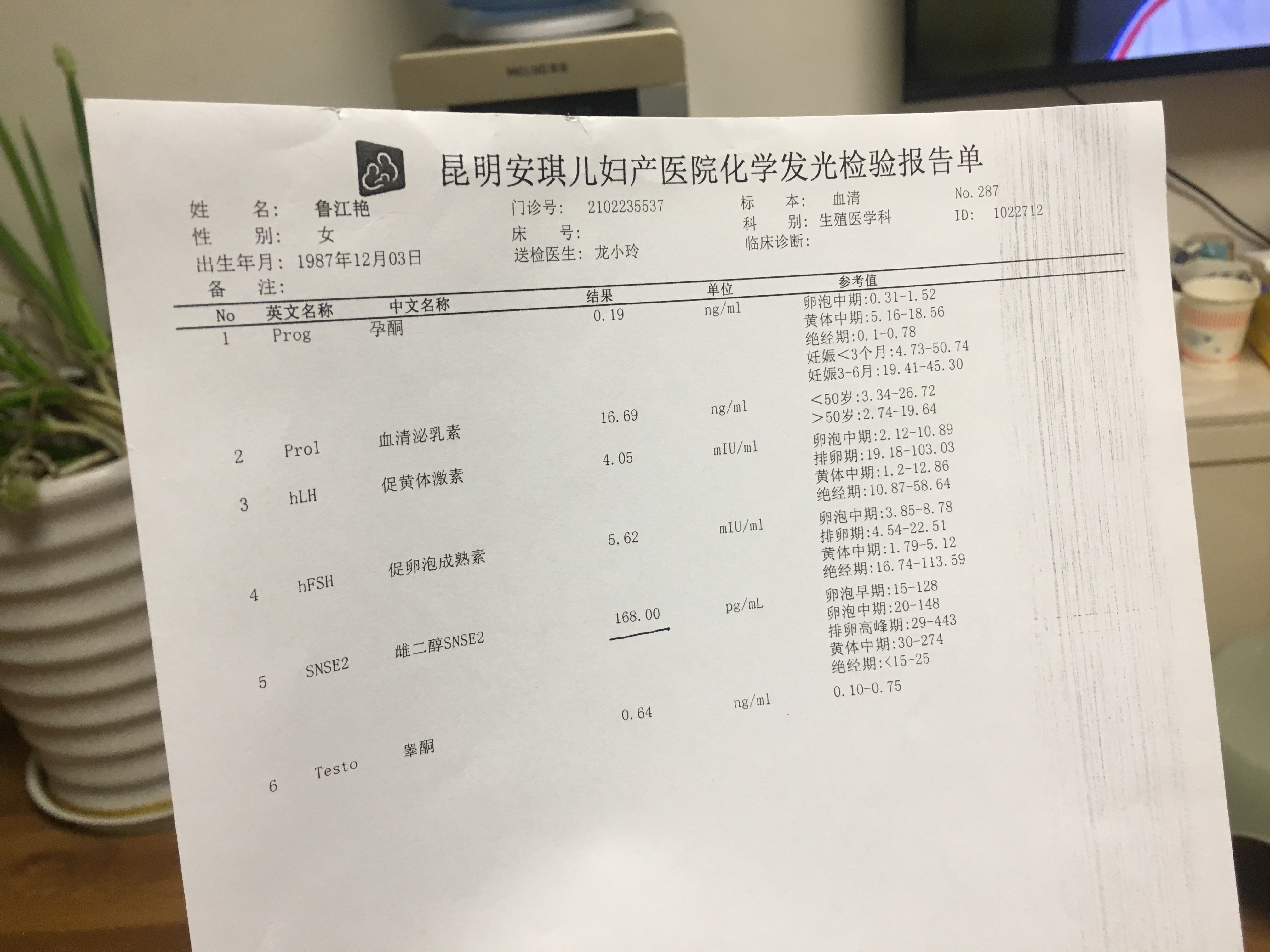 月经第十天激素六项正常吗