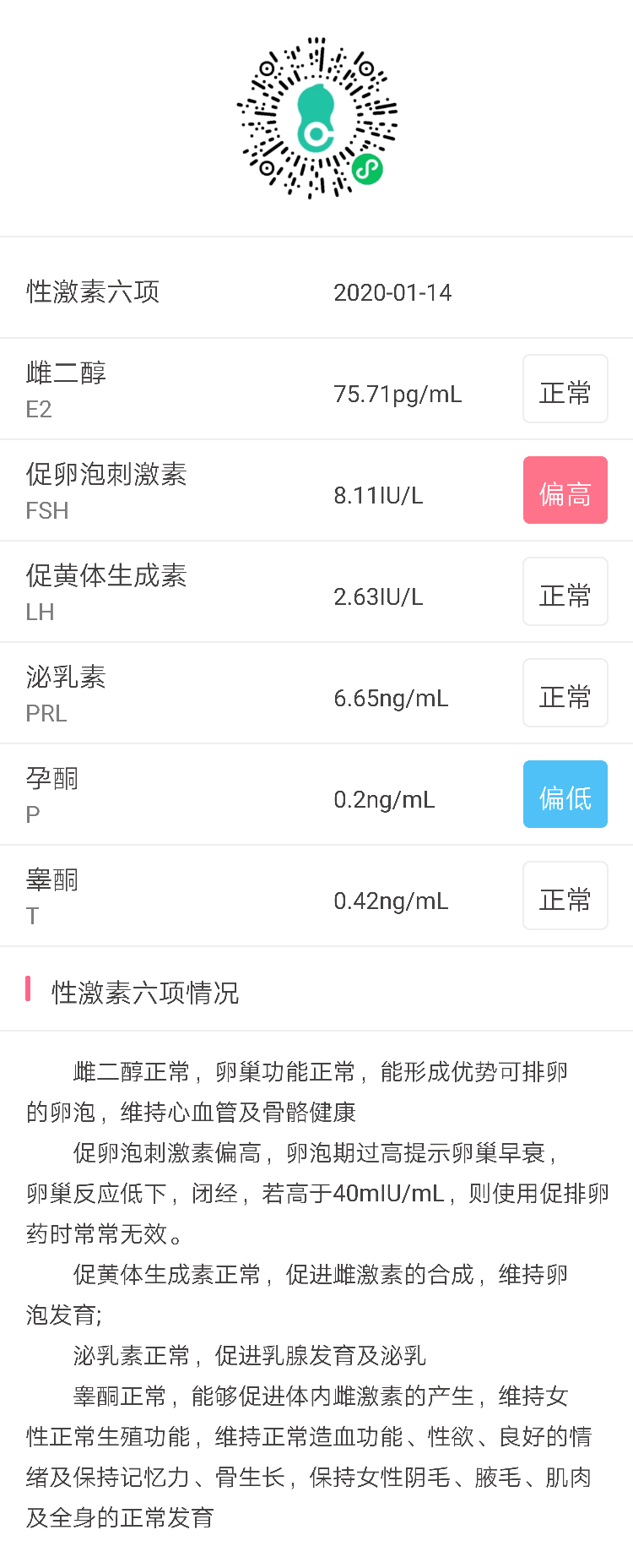 医生我的月经量从一年前开始减少检查结果显示孕