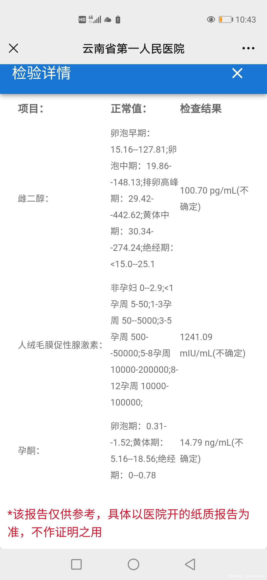 鲜胚移植第41天请问医生还有没有希望的崩溃了