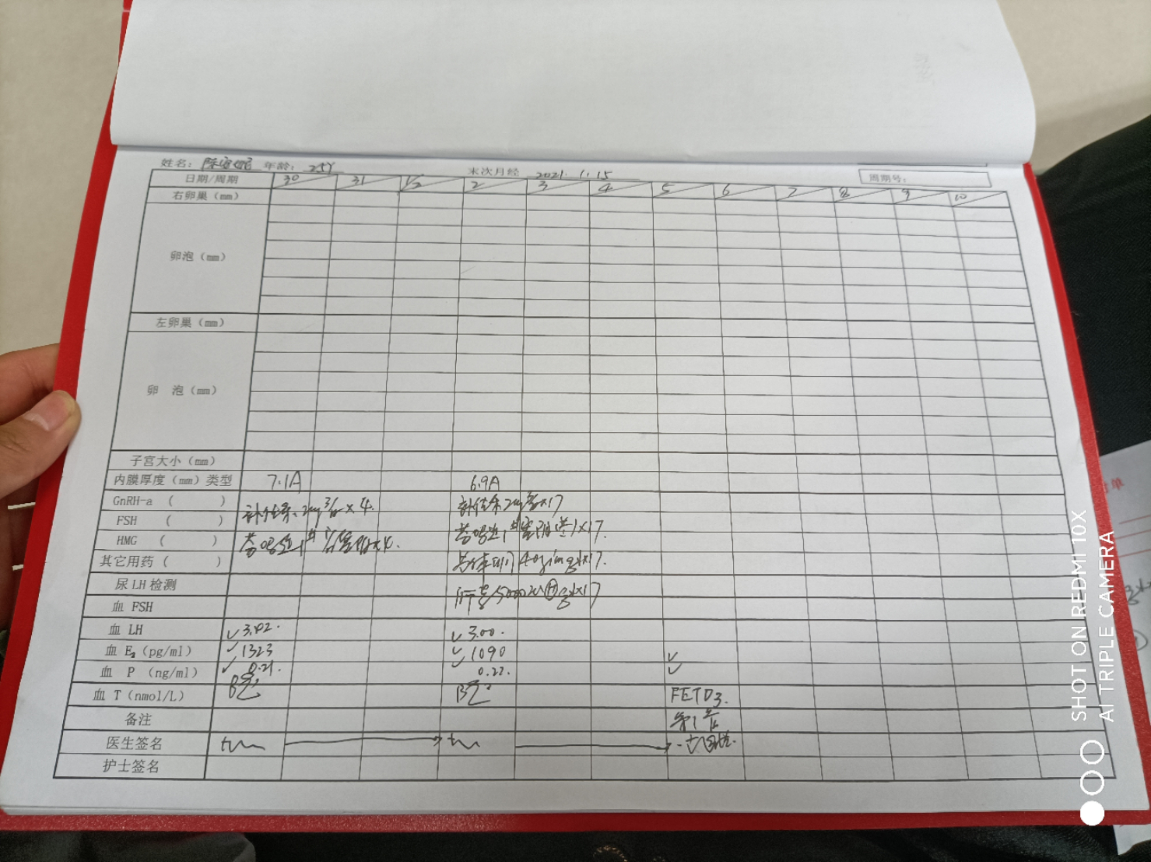 医生您好我定了5号移植800和811冻胚不知