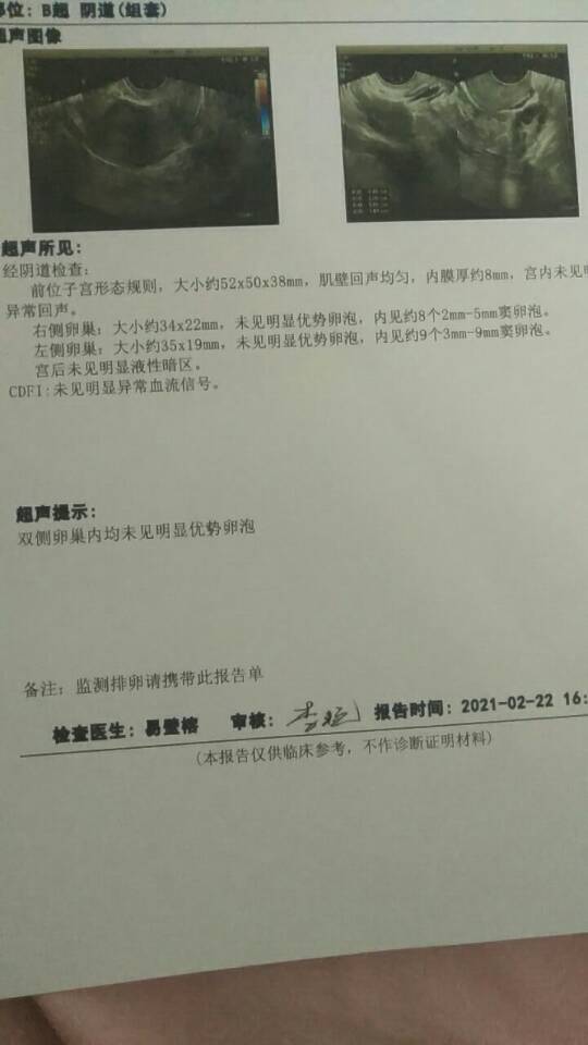 月经211昨天监测排卵卵泡好小怎么办