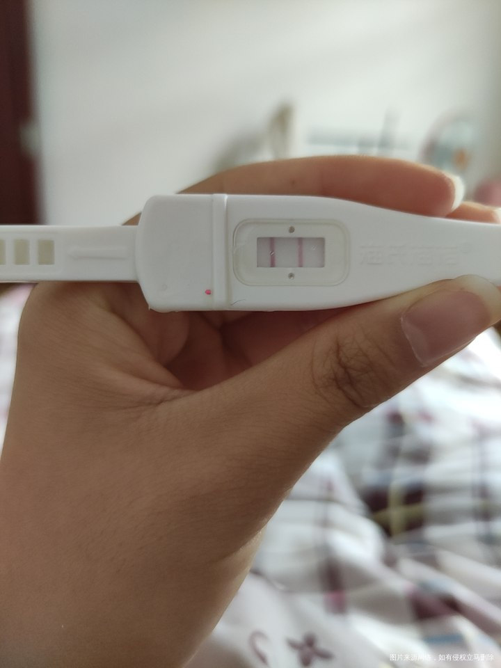 这是怎么回事昨天测过一次了一条线比较深一条线