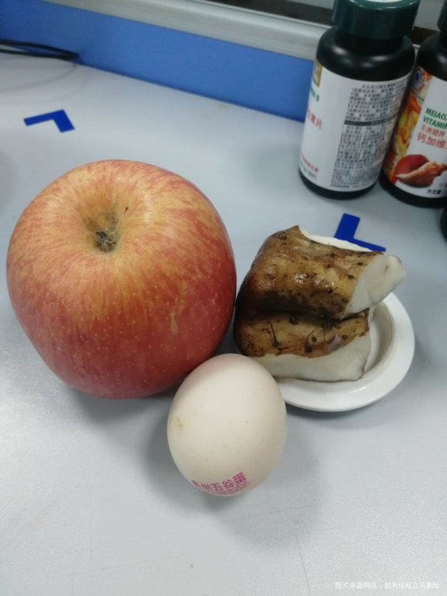 打卡第2天早餐打卡苹果300g山药100g鸡
