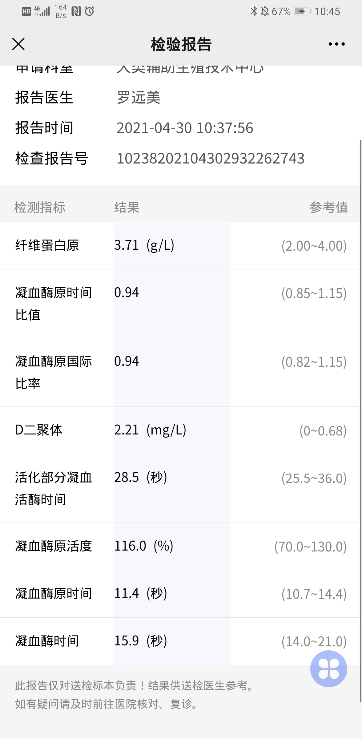 414移植D5囊胚1枚428抽血官宣hcg1