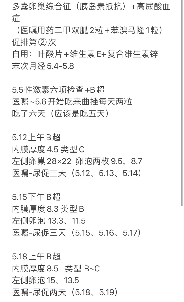 打了三天尿促卵泡才涨了2毫米不知道这个月该如