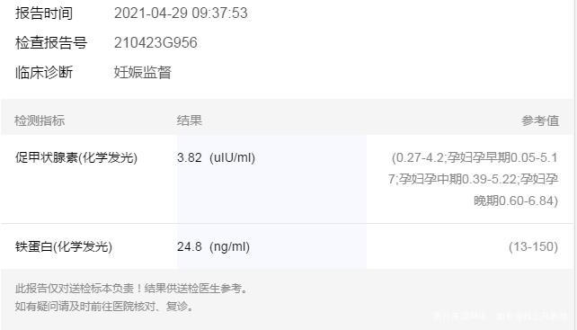 促甲状腺素二月产科抽血371三月是在生殖科复