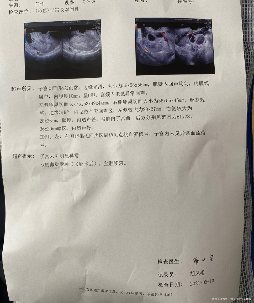 你好医生我想问问我这个5月5号取的卵到今天5