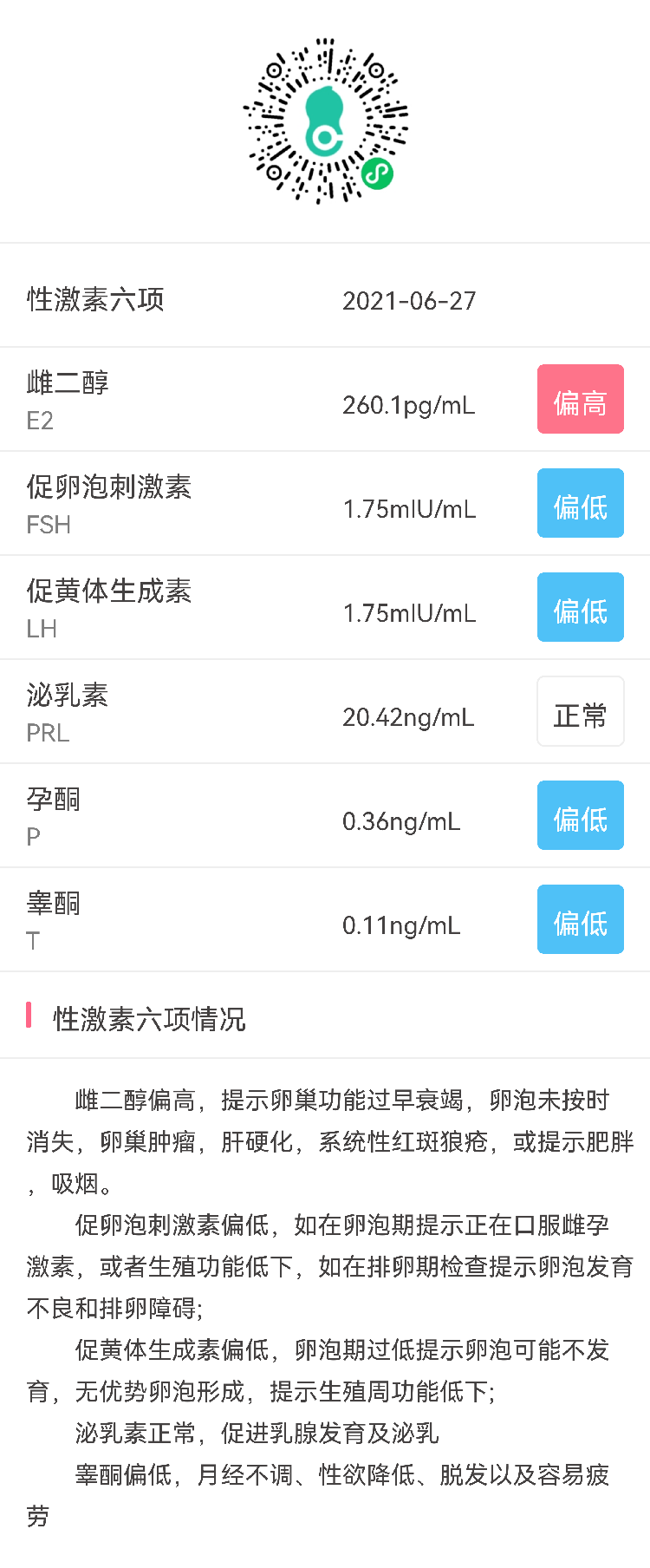 月经量过多拖延上个月排卵检测卵泡发育迟缓