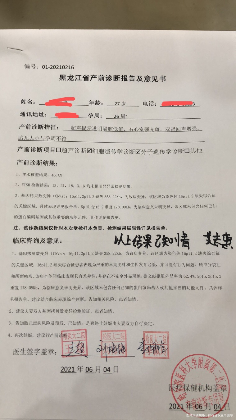 去年怀孕一次末次月经1127孕24周做彩超排