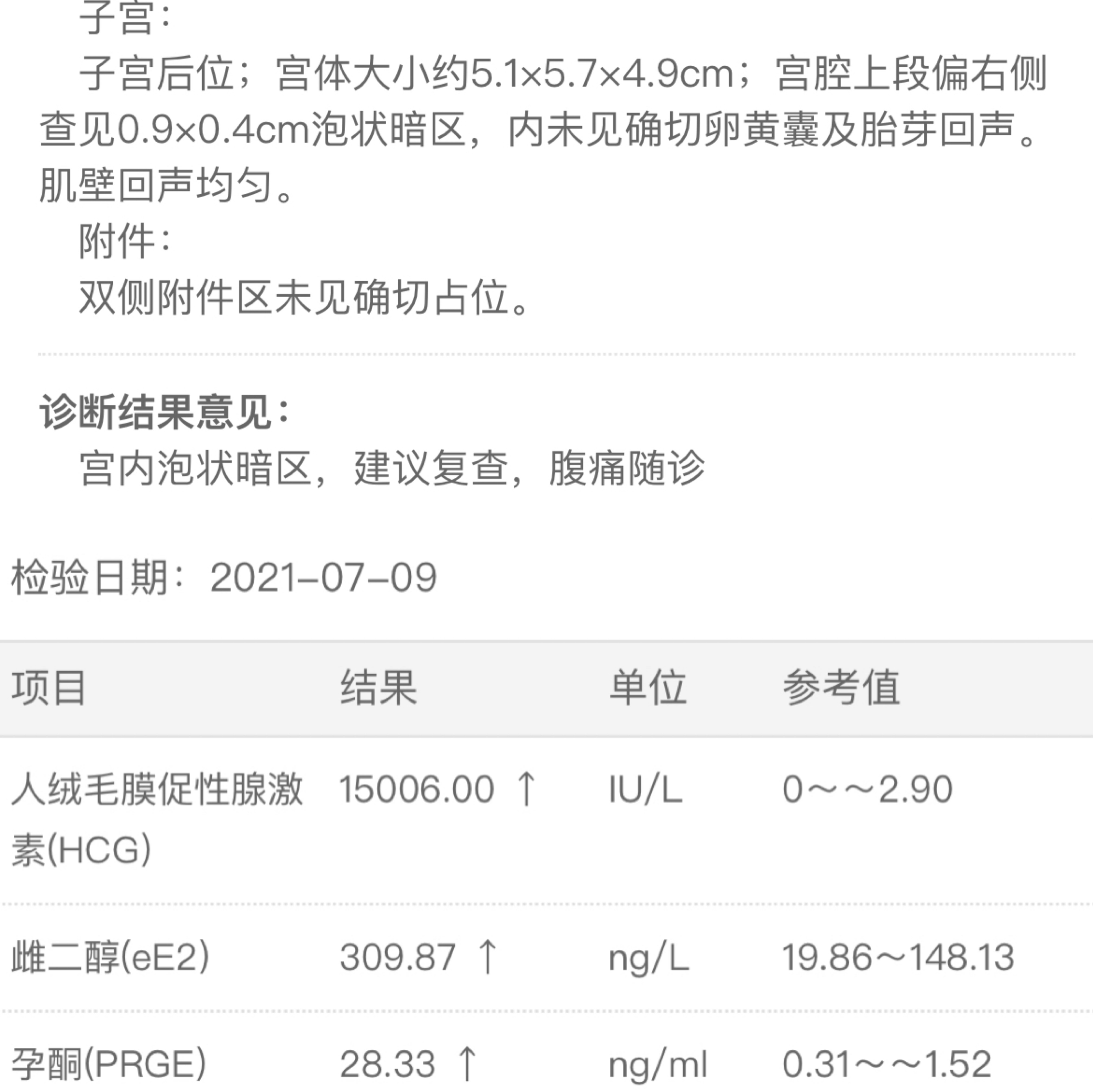 医生你好我的末次月经526今天抽血数值比上次