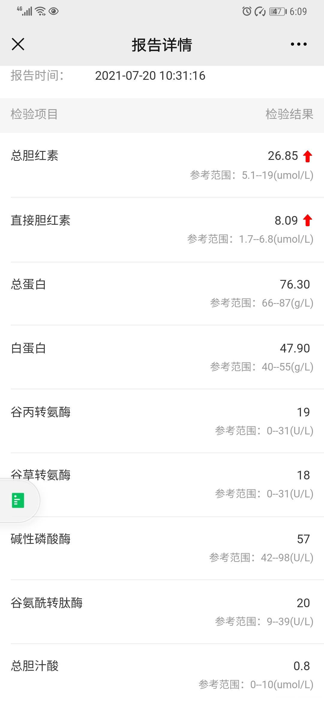 用肝素后检查肝功如下图红色箭头是表示爆肝了吗