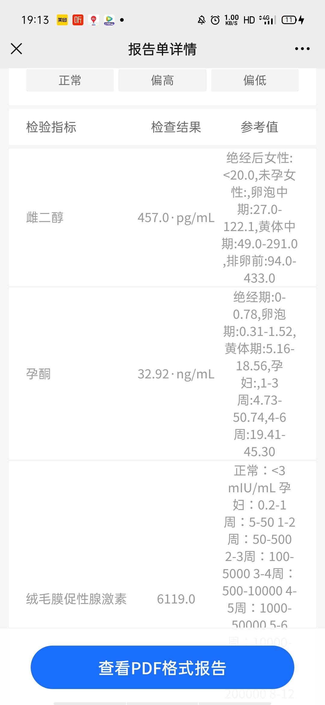 我7月20号月经八月一号排卵雌二醇吃了三天补