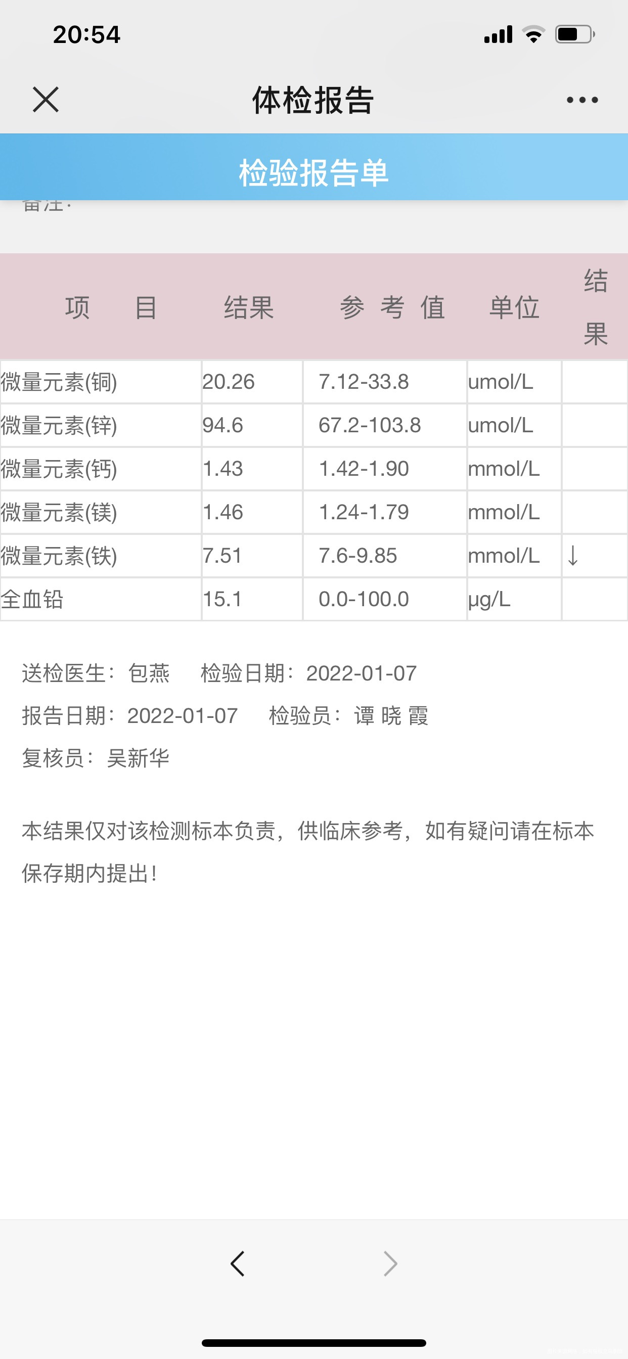 这个铁下降了一点点算不算贫血呀