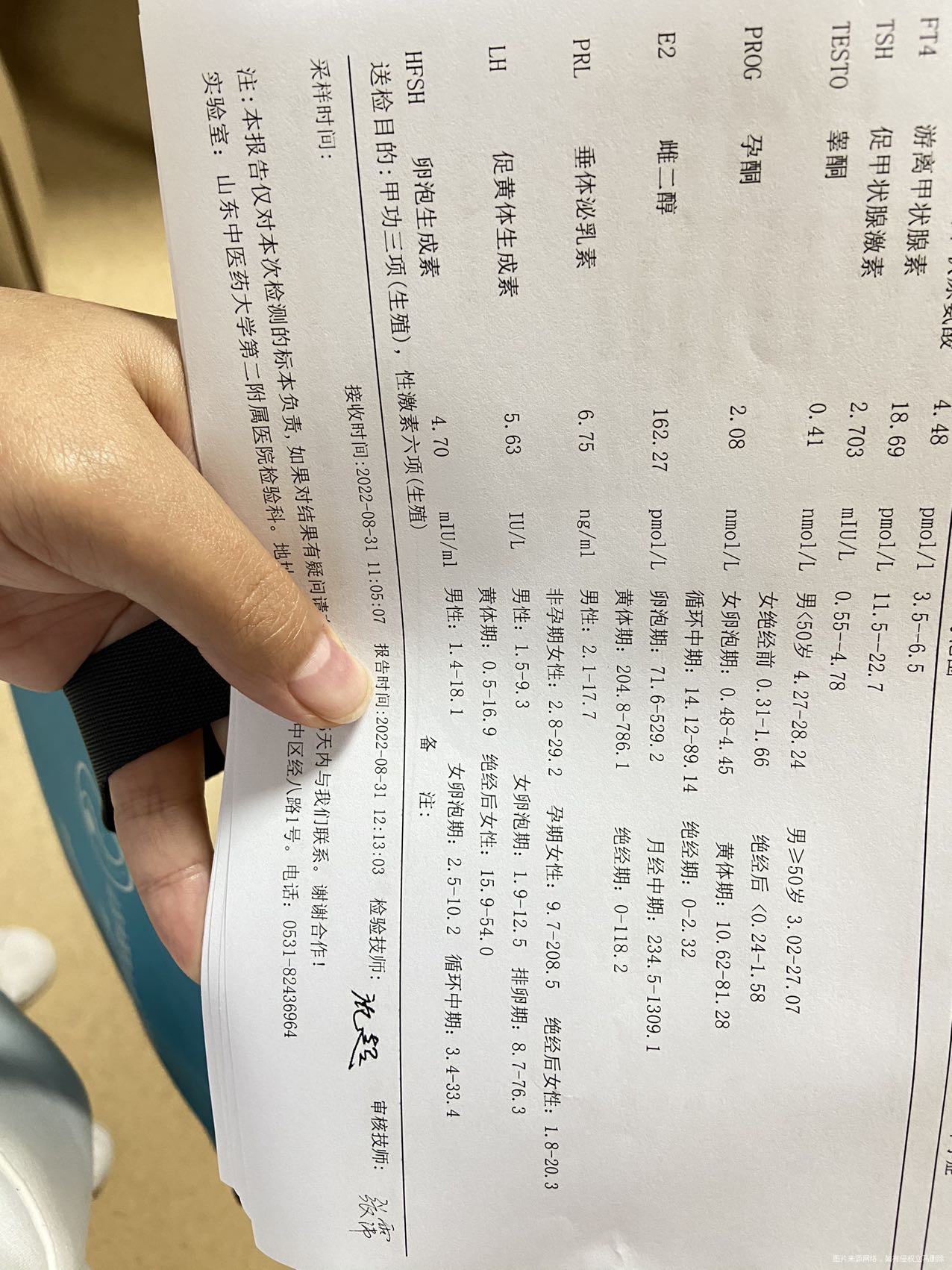 医生你好这是我月经第3天的性激素六项这是正常