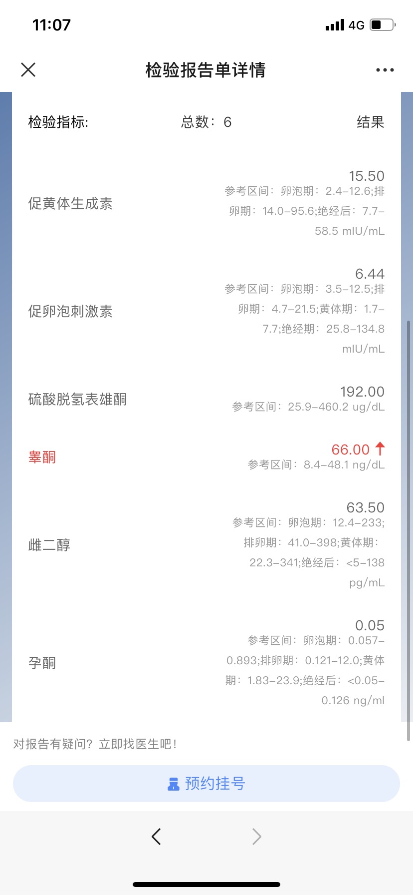 第一次移植4AA囊胚失败后医生让我吃一个月达
