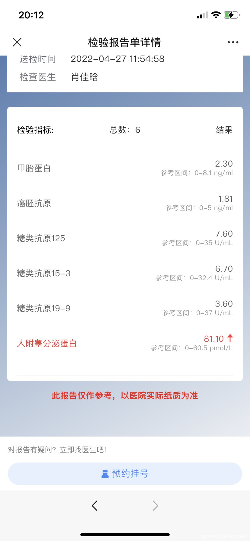 试管中有个检查有问题今年4月份人附睾分泌蛋白