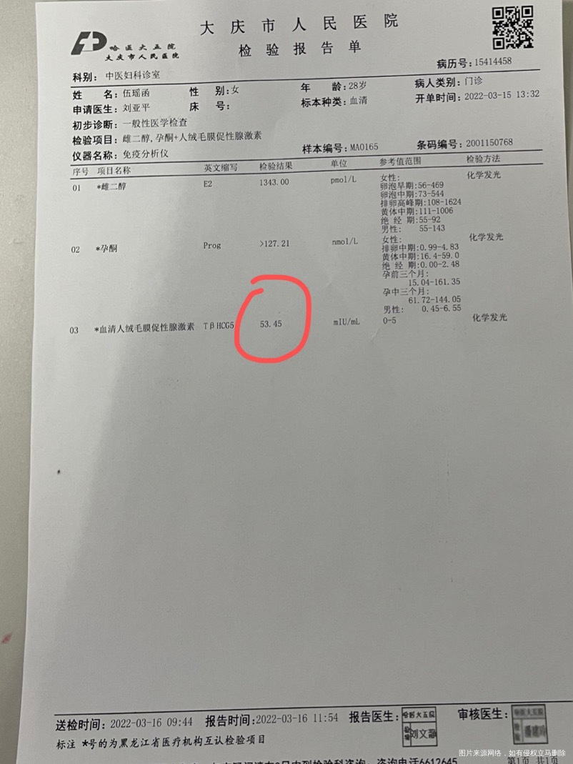 麻烦医生帮我看看我的早孕三项末次月经2月17