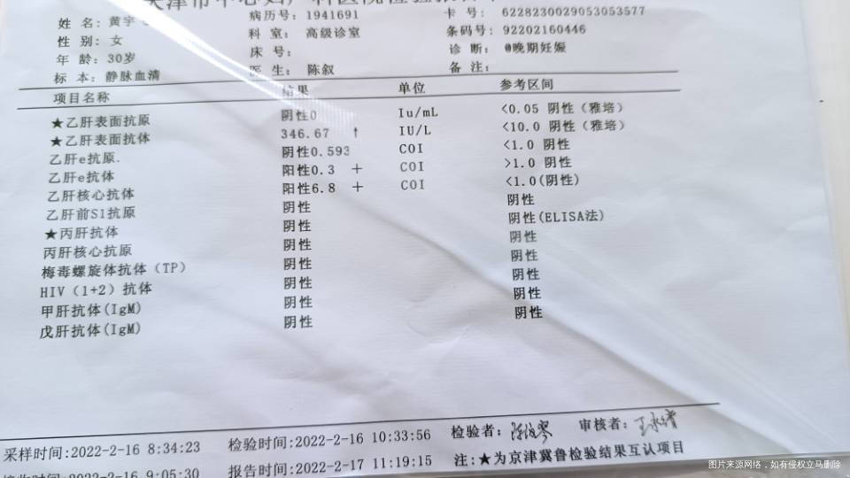 孕晚期乙肝报告解读1是小三阳吗2需要测定dn