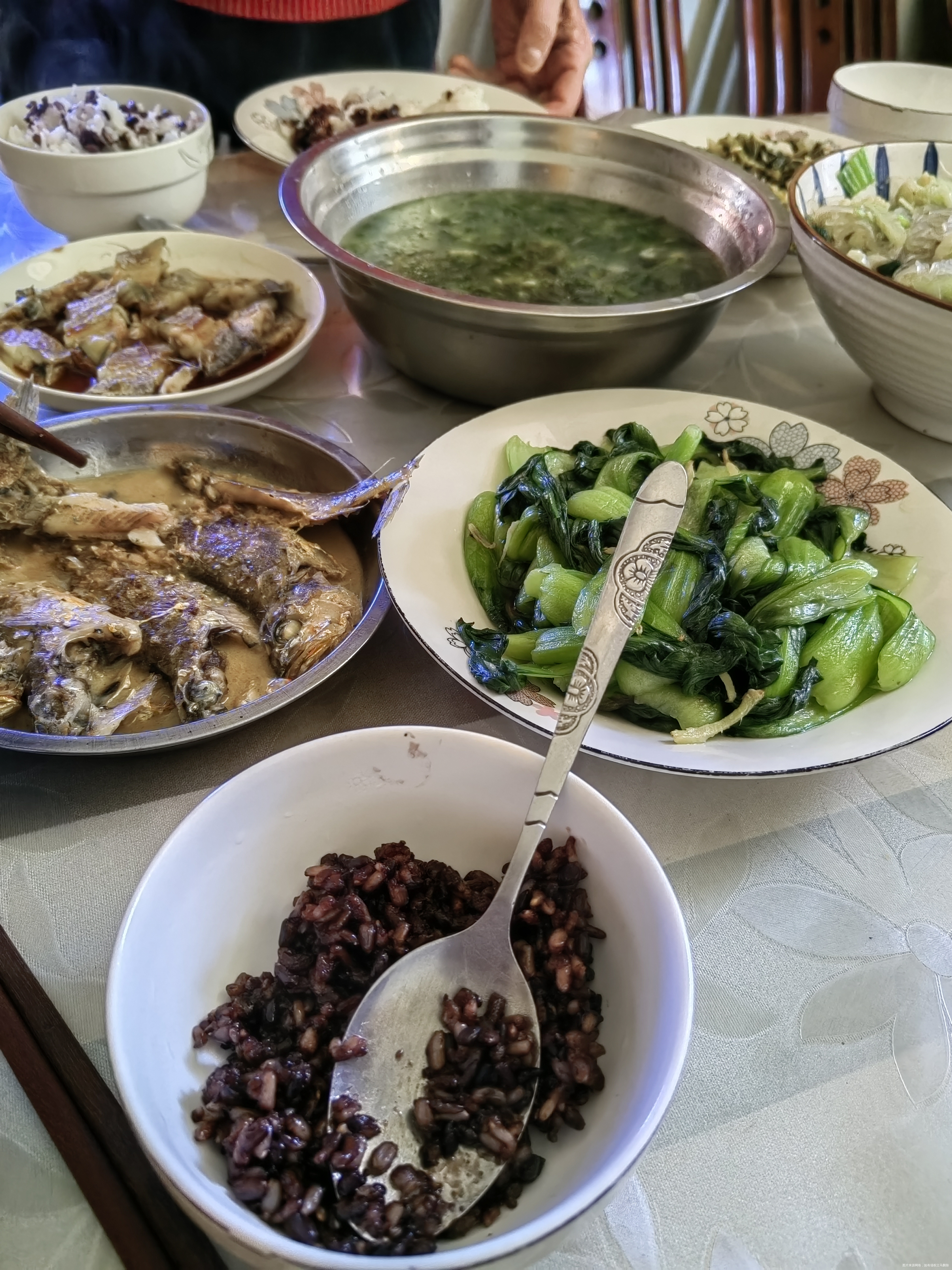 早餐牛奶鸡蛋黑豆粉午餐青菜鱼青菜汤糙米晚餐肉