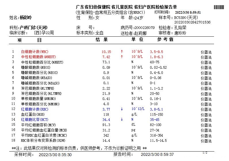 怀孕22周之前有易栓症在吃阿司匹林这个数值目