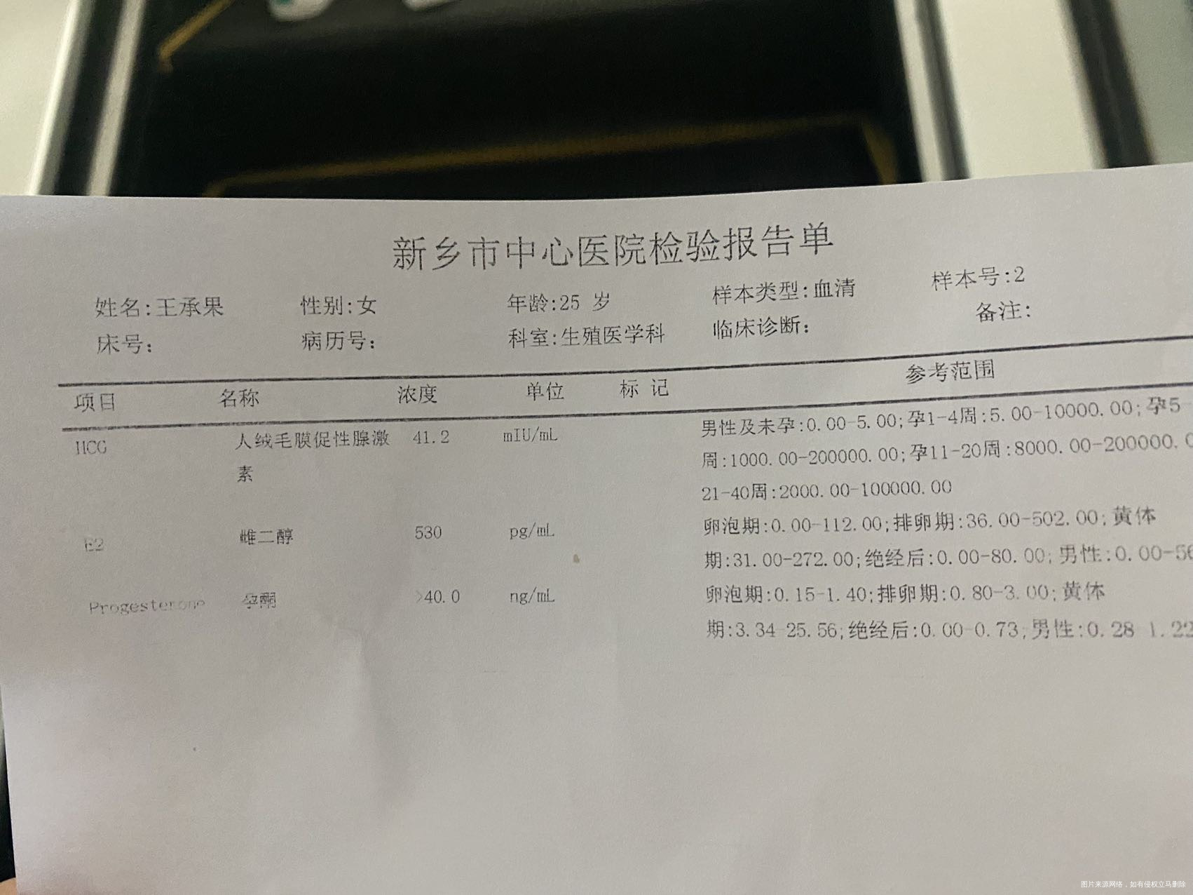 排卵十三天hcg412miu雌二醇530pg