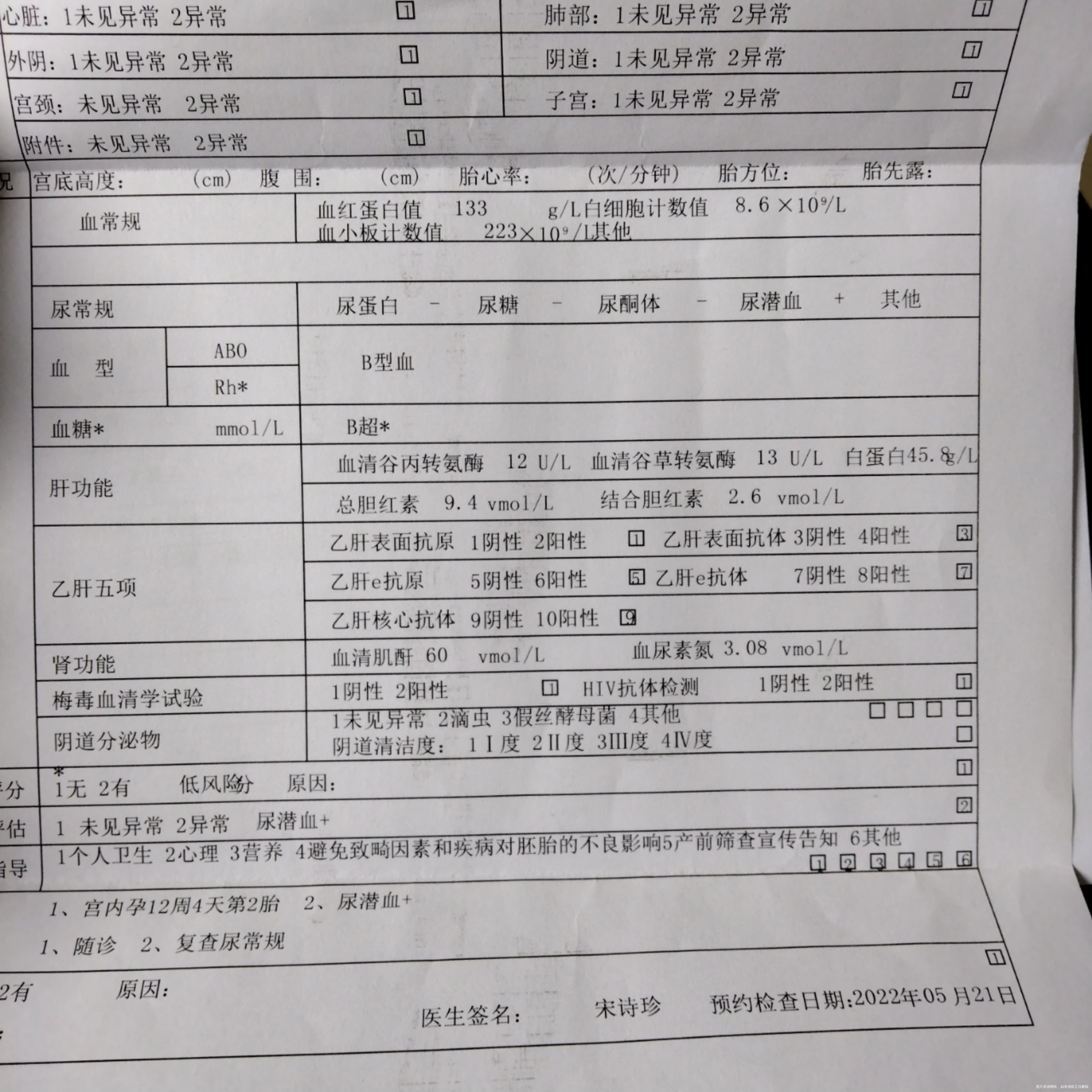 你好医生孕期尿潜血+什么意思