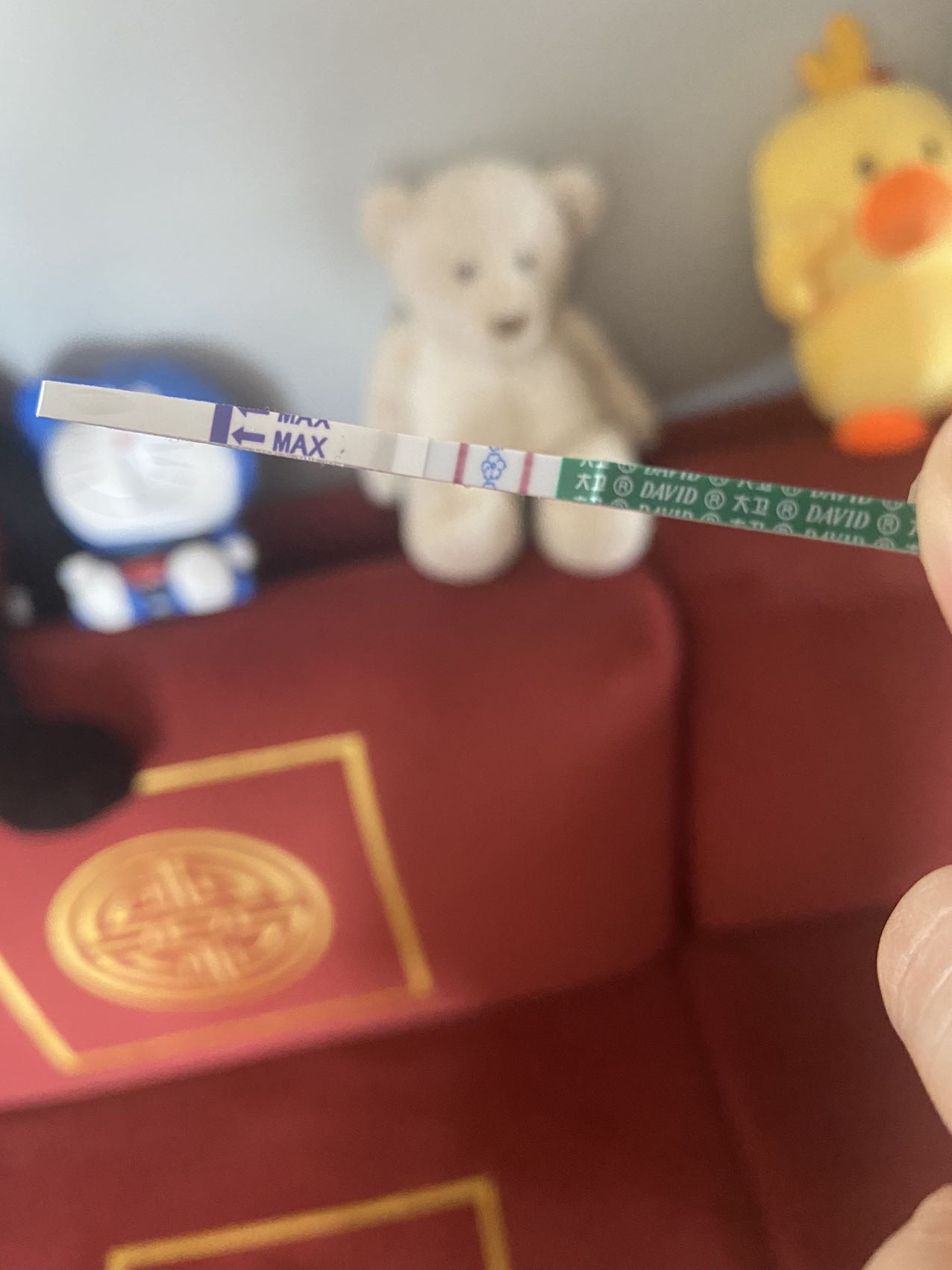 感觉检测线比对照线要深好多了呢这样的hcg应