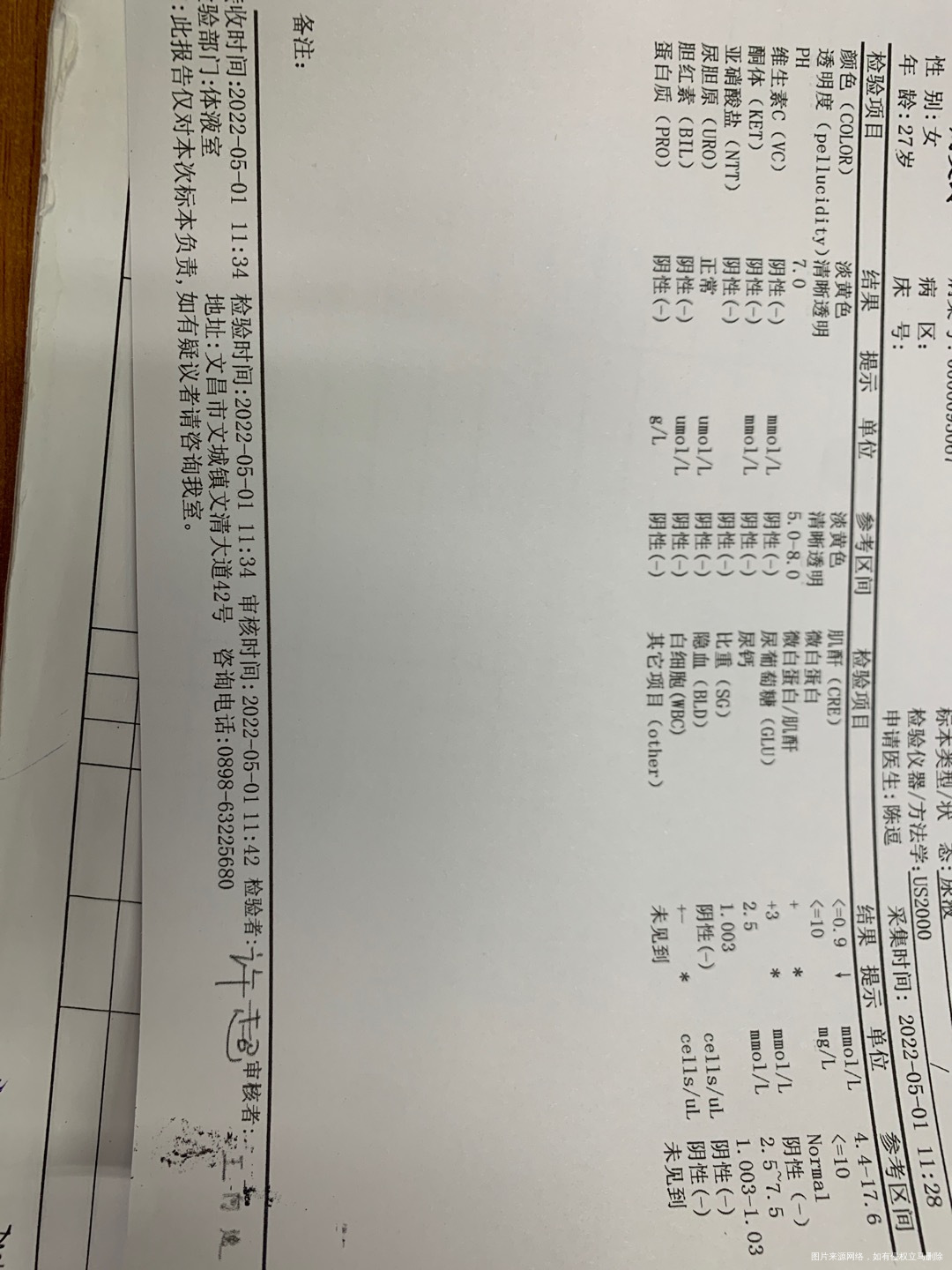 4月6号抽血糖44尿葡萄2+今天5月1号验尿