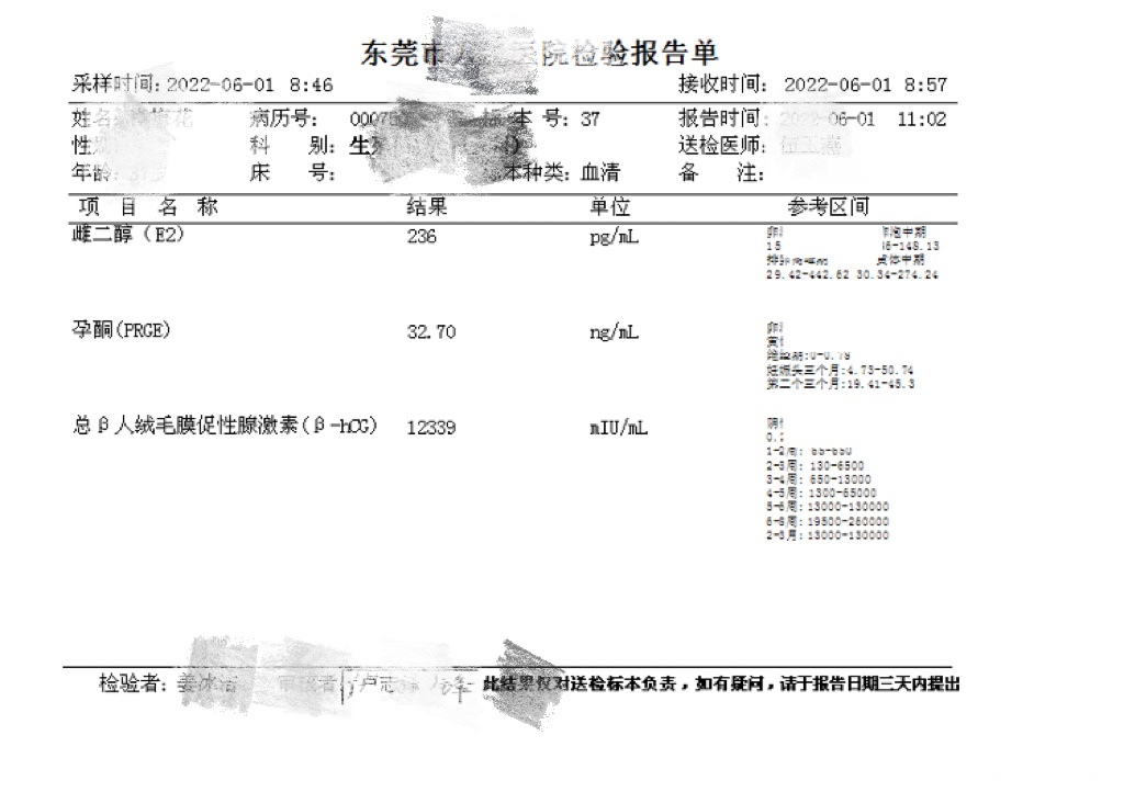 4月30末次月经周期25天左右4月25日检查