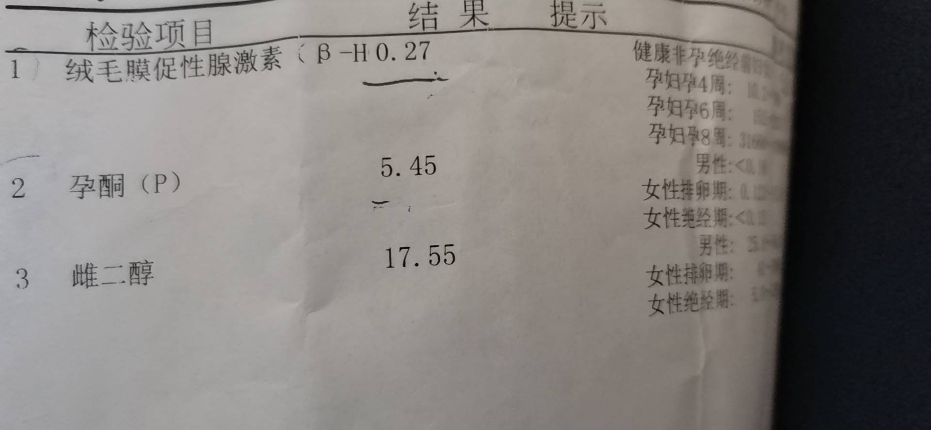 医生您好我是鲜胚移植的第八天这是我今天早上抽