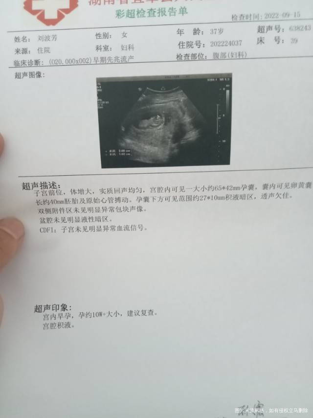 检查报告有问题吗我住院一个星期了宫腔积液怎么