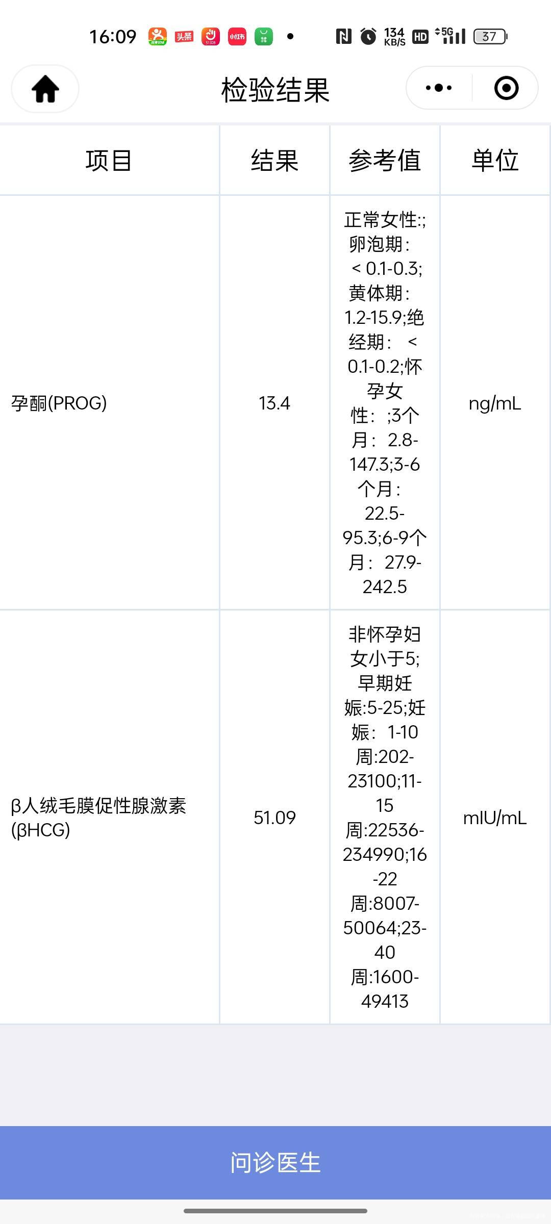 3月16日末次月经昨天测出两条杠今天4月16