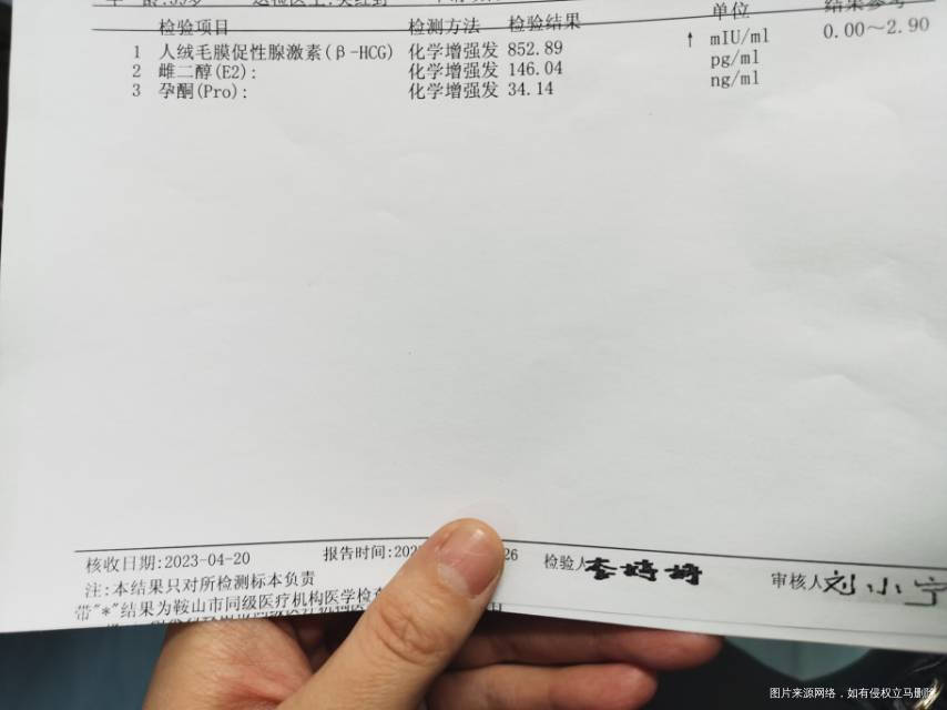 末次月经321前天抽血血值八百多今天由于常去