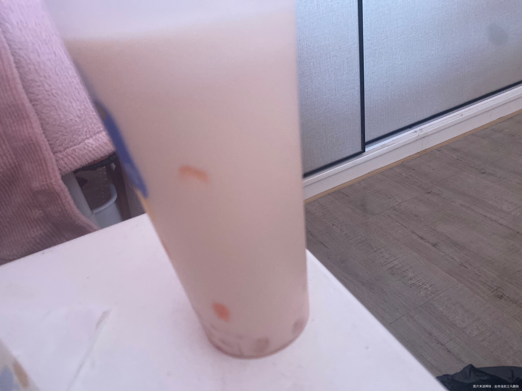 孕晚期这种奶茶可以喝一点吧是鲜牛奶做的草莓里