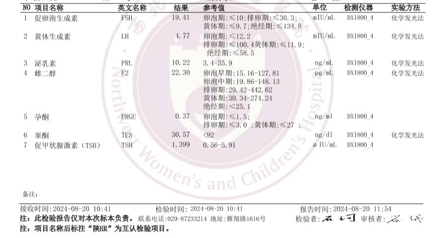 末次819第二天测了激素今天第10天排卵试纸