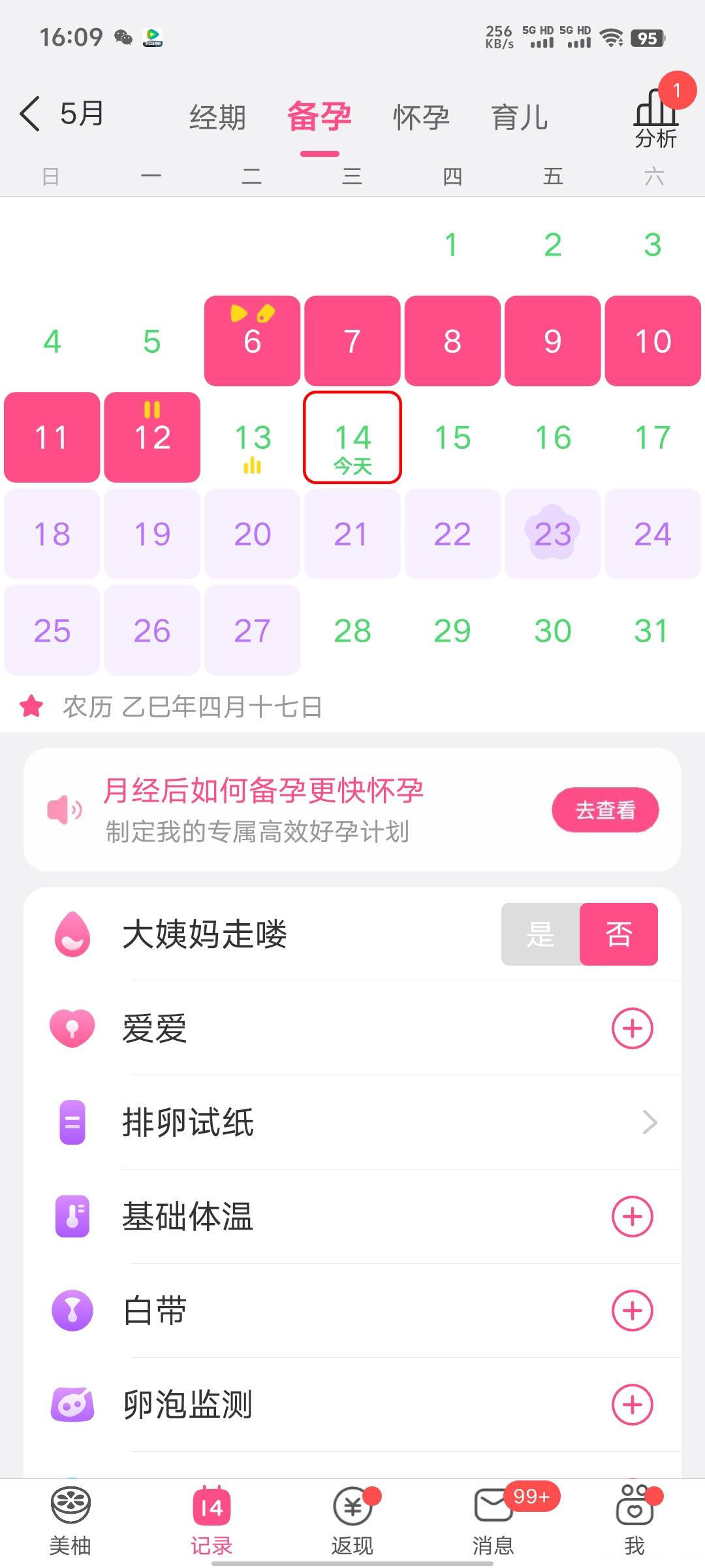 医生您好我月经才干净一天离排卵期也还有几天但
