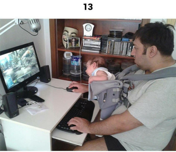 这坑娃的爹!妈妈看了都心疼