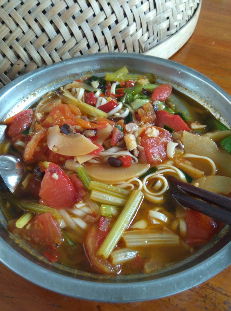 不开胃,做完老友面吃吃!