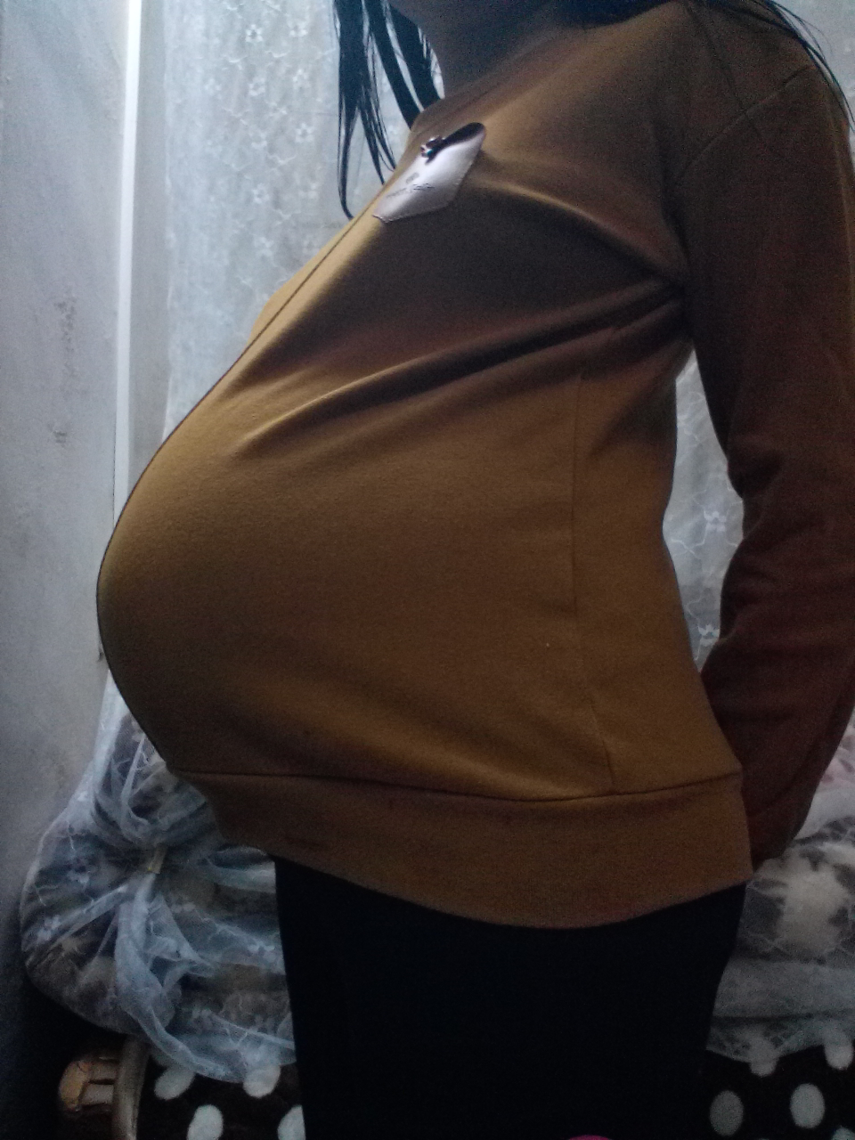 我的大孕肚 36周图片