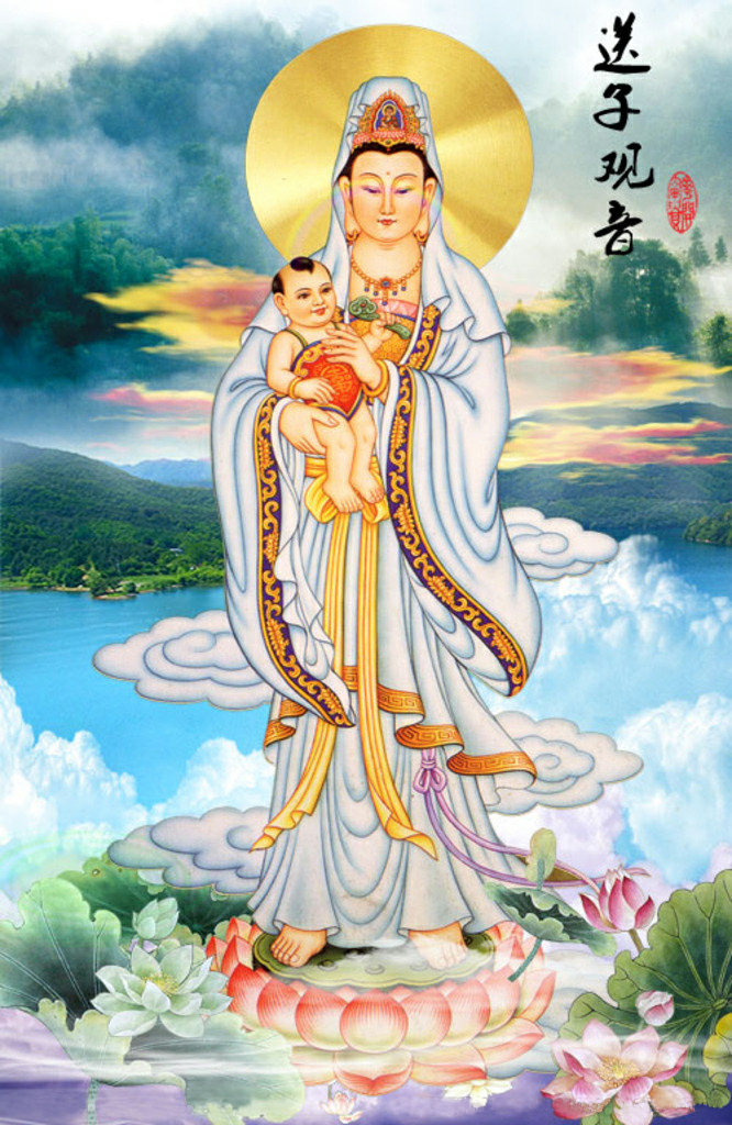 拜求送子观音本月好孕