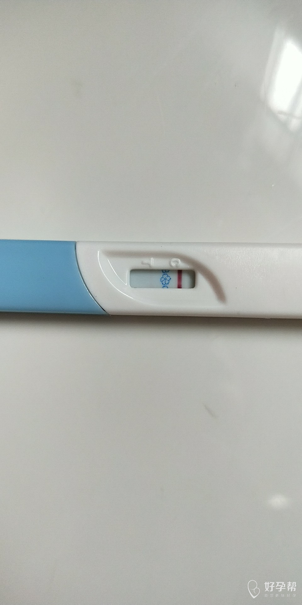 验孕棒是早上的,试纸是刚才测的