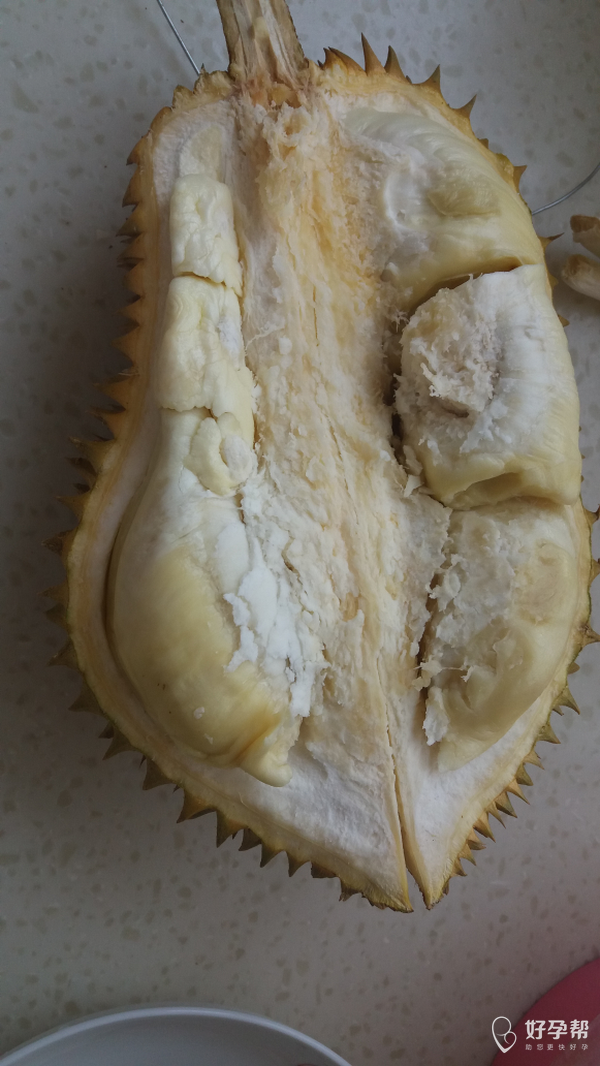 哈哈超级新鲜的榴莲,刚剥出来