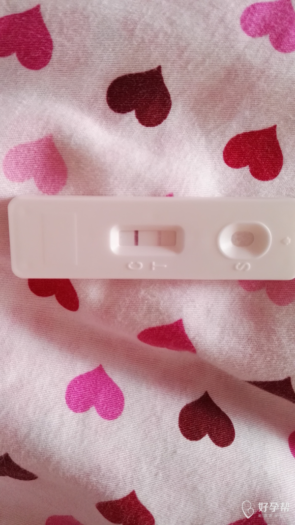 移植第11天,早上早早的起来上厕所就测试了,因为晚上做梦了,梦见白板