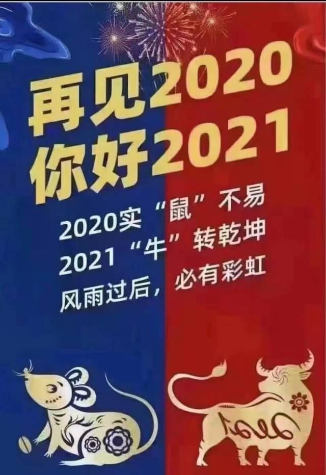 2020鼠实不易2021牛转乾坤所有人好